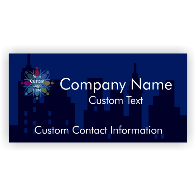 Transparent Skyline Business Banner | 2' x 4'