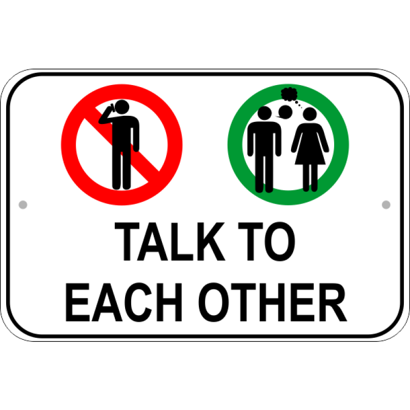 Talk Cell Phone Sign
