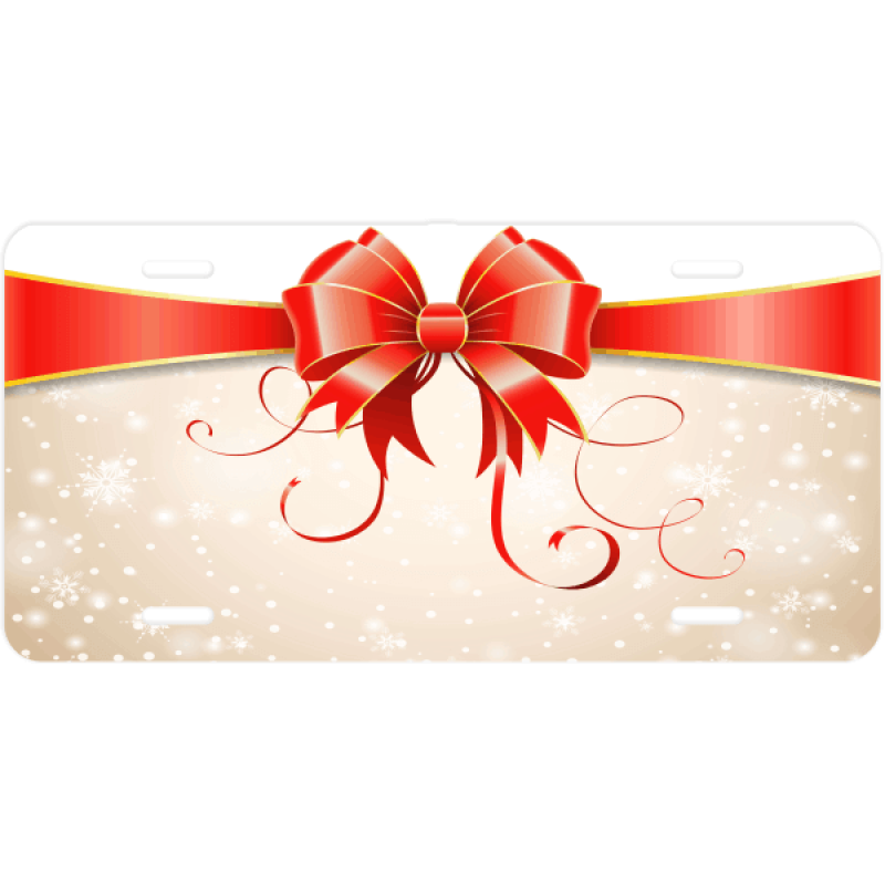 Christmas Wrap License Plate