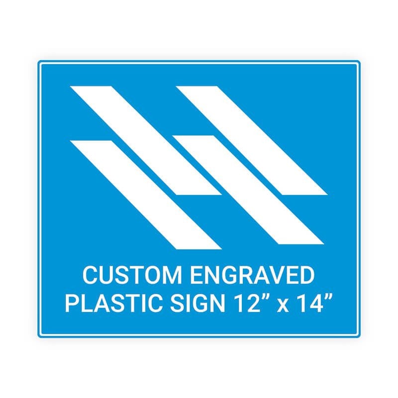 Engraved Sign Horizontal 12" x 14"