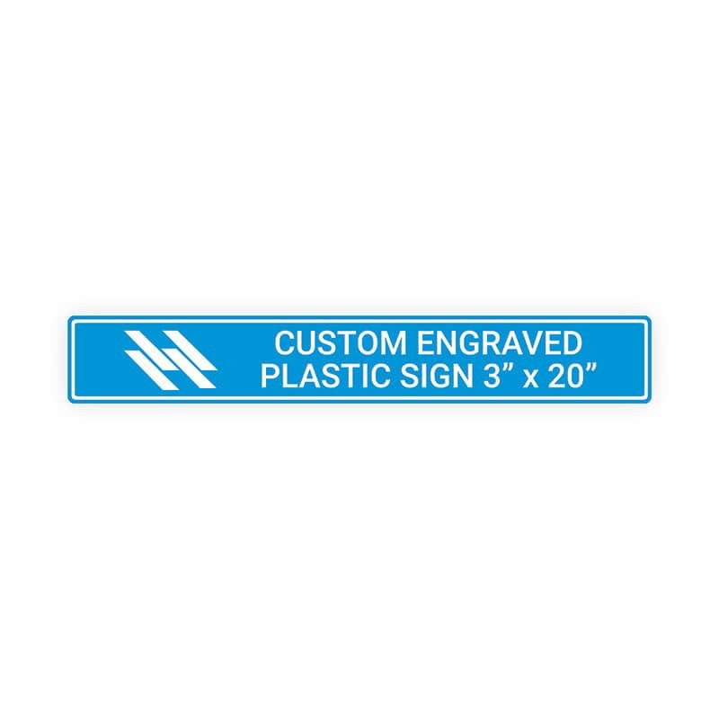 Engraved Sign Horizontal 3" x 20"
