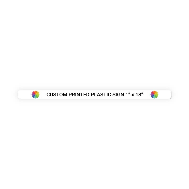 Color Sign Horizontal 1" x 18"