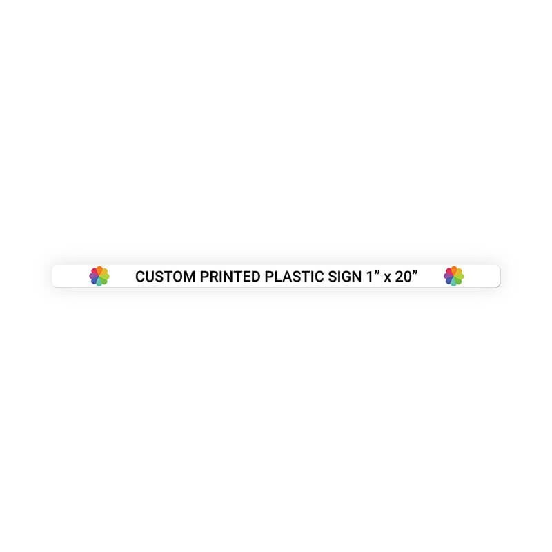 Color Sign Horizontal 1" x 20"