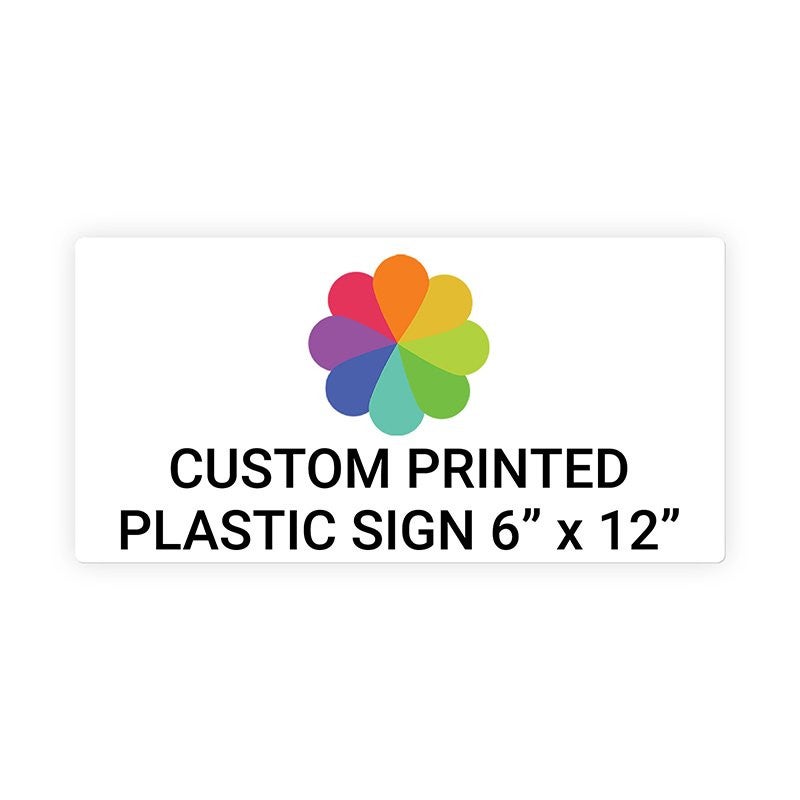 Color Sign Horizontal 6" x 12"