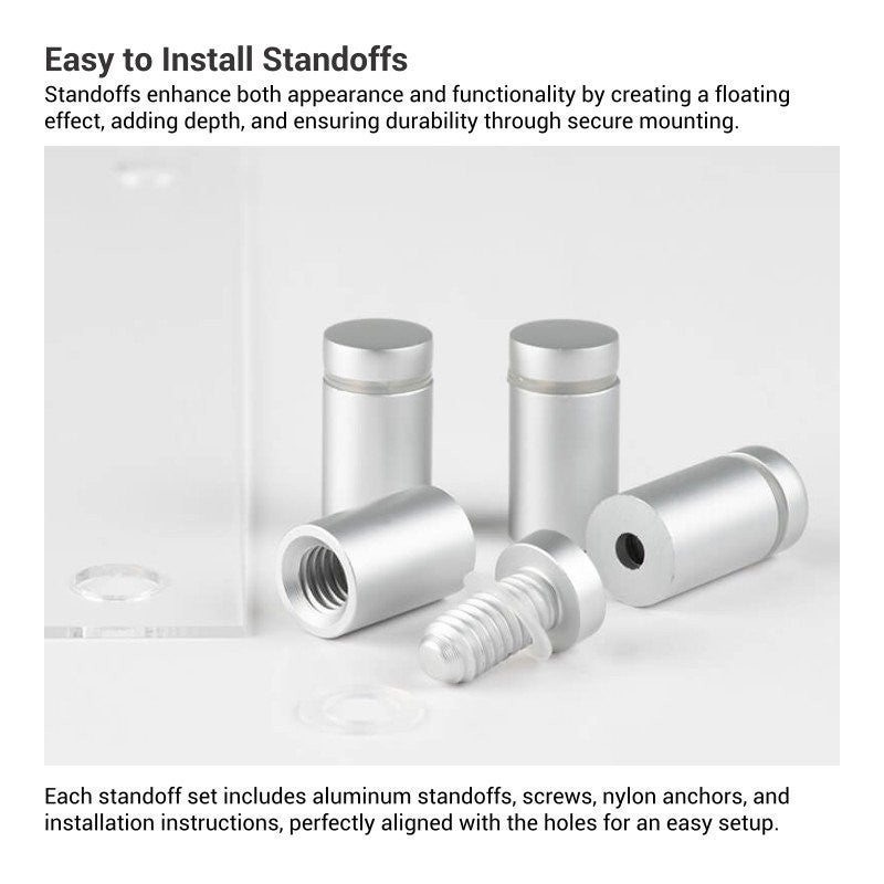 The benefits of standoffs for acrylic signs