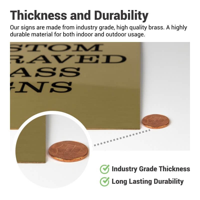 How engraved brass plaques are made