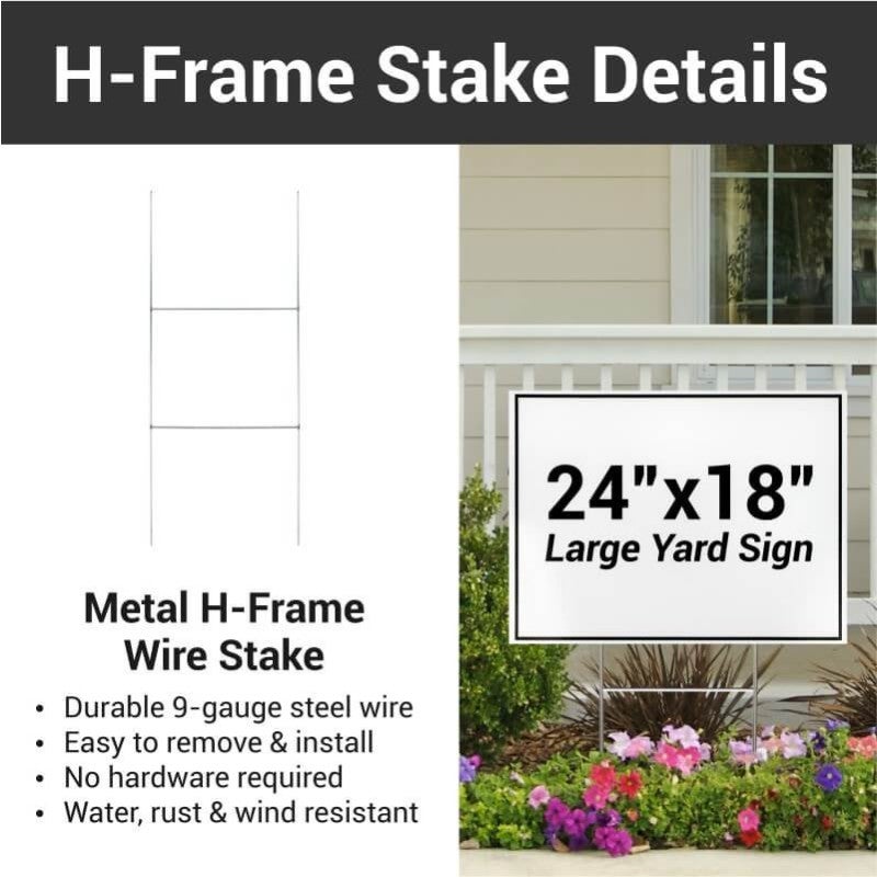 H-frame stake details