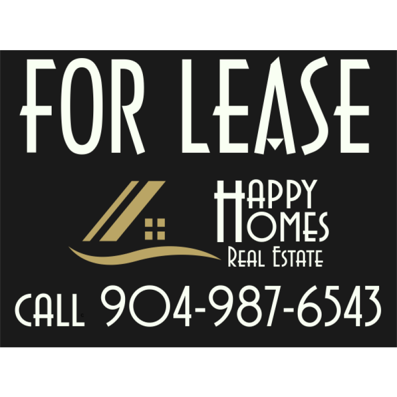 Real Estate For Lease Sign