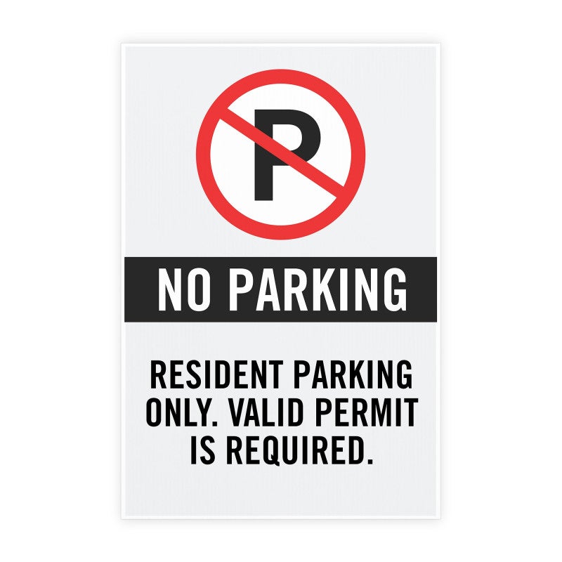 Just the insert of the no parking sign that fits into an A-frame