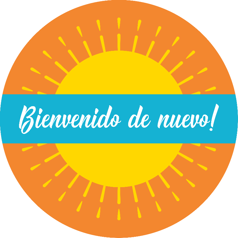 Welcome Back Spanish Set Business Reopening Floor Decal