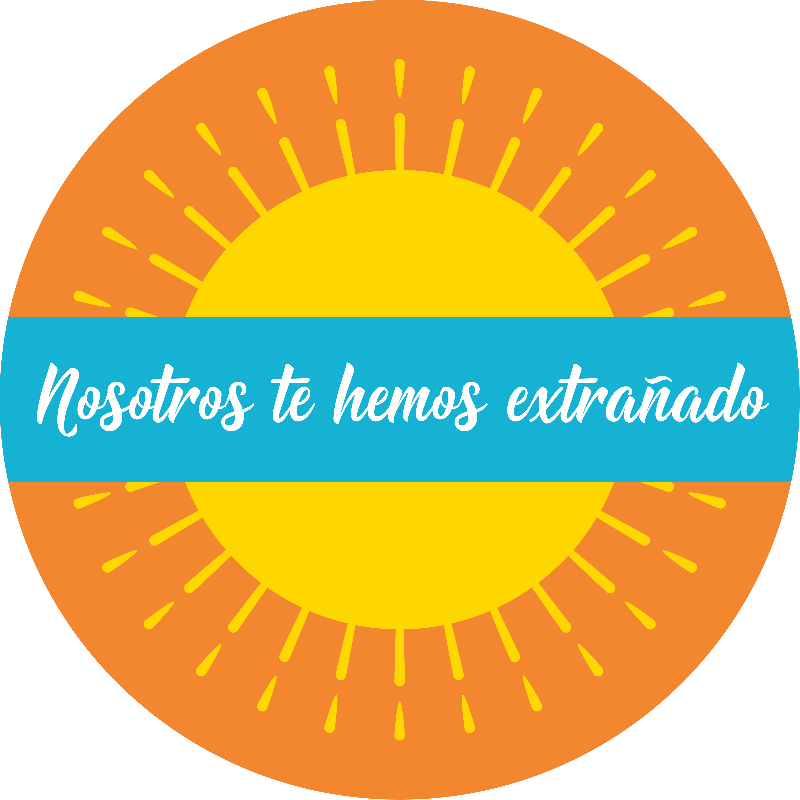 We've Missed You Spanish Set Business Reopening Floor Decal