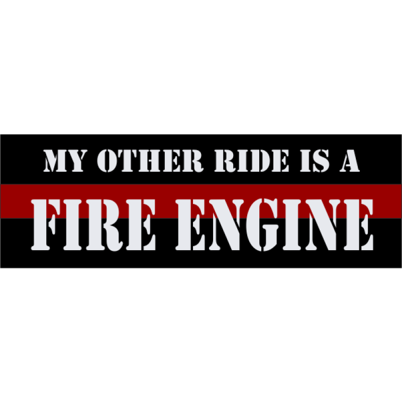 Fire Engine Bumper Sticker