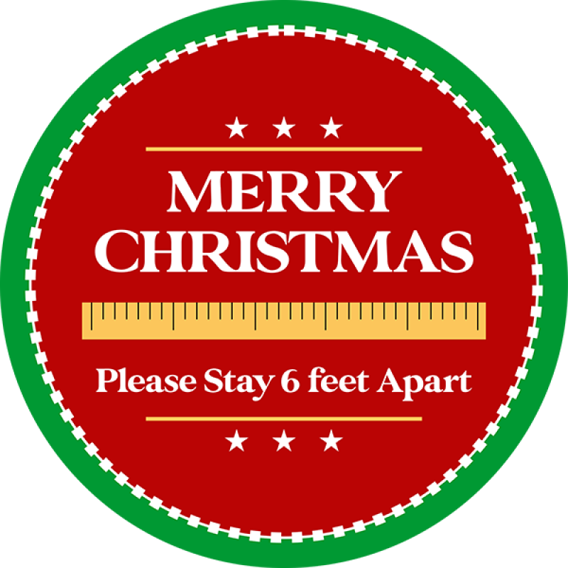 Merry Christmas School Vinyl Floor Decal