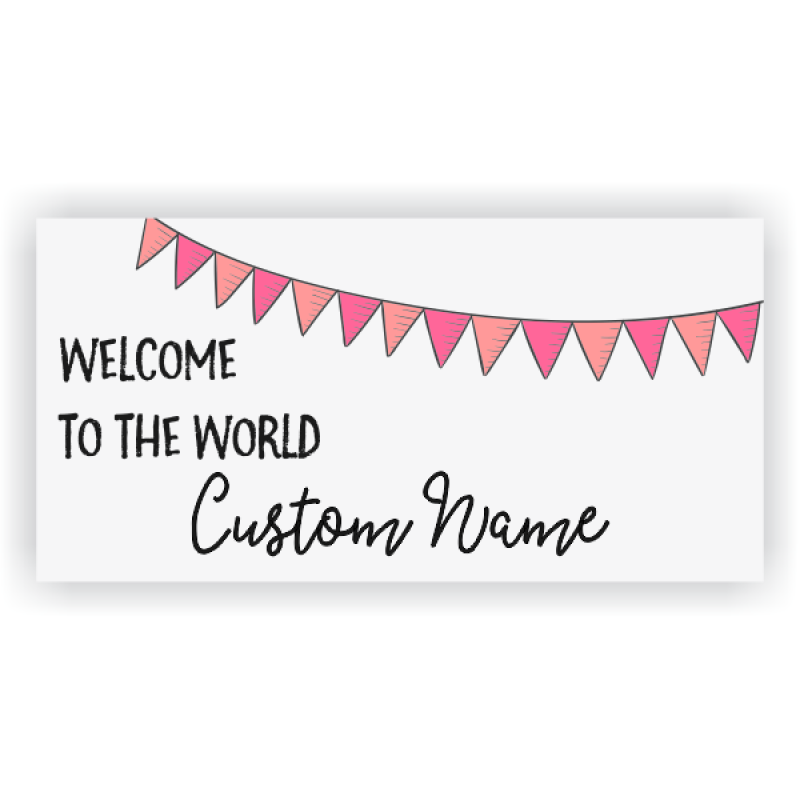 Girl Celebration Baby Shower Banner