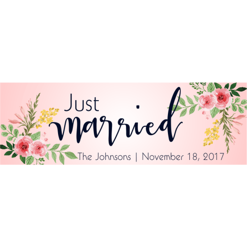 Just Married Bumper Sticker