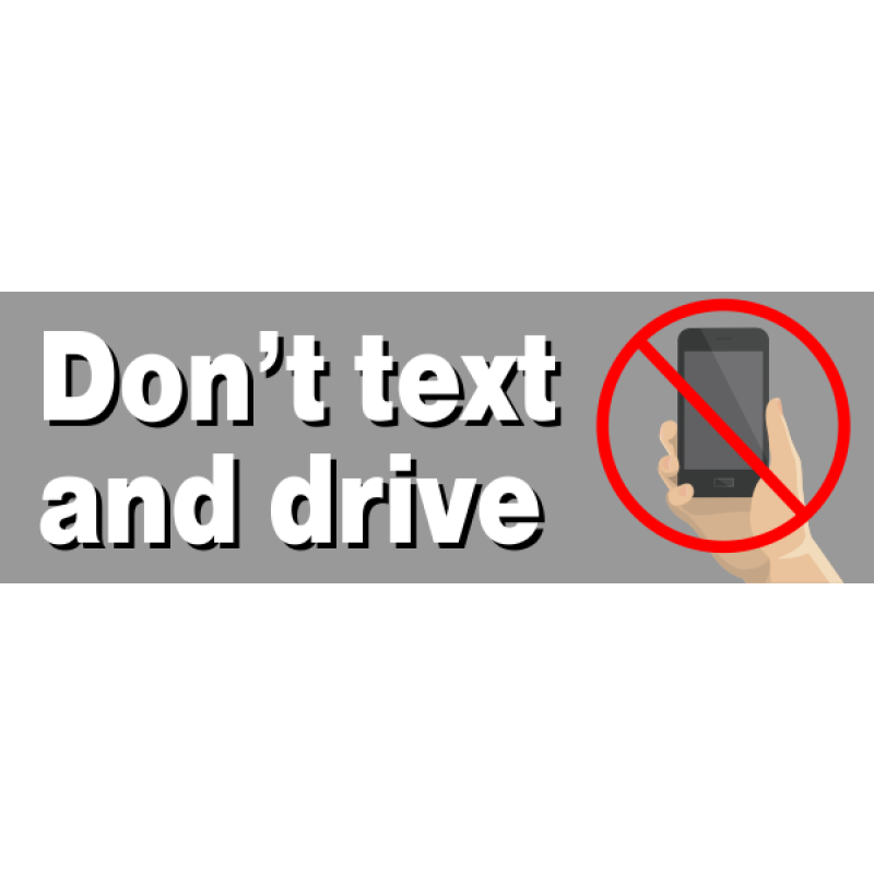 Text & Drive Bumper Sticker