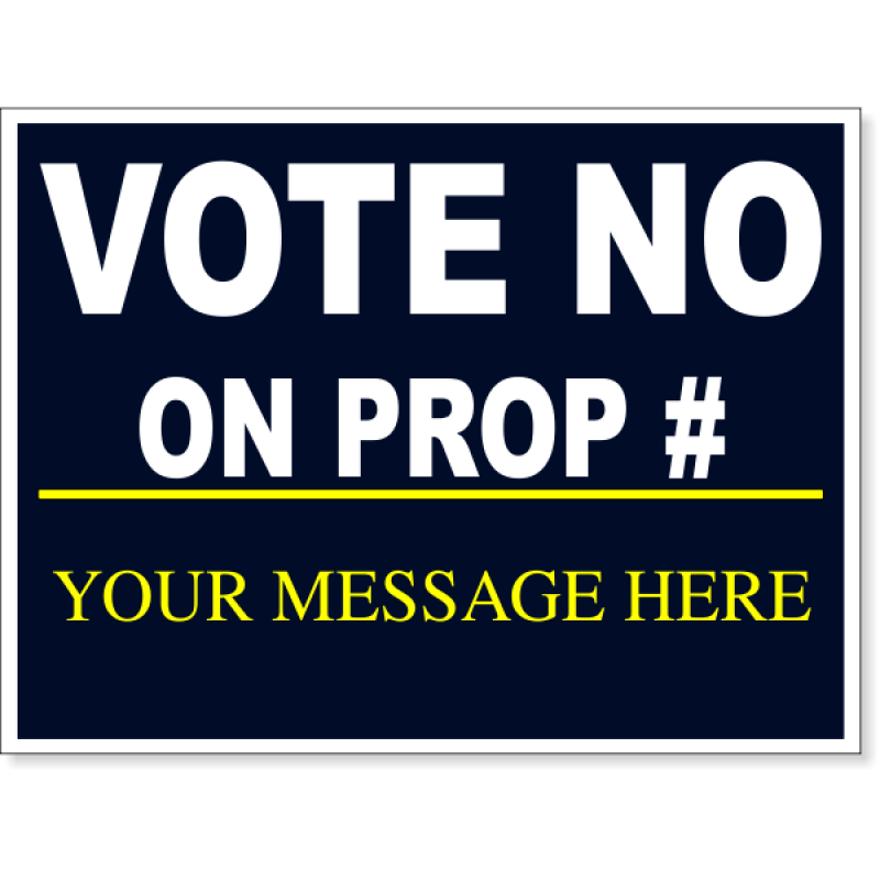 Vote No Navy Yard Sign | 18" x 24"
