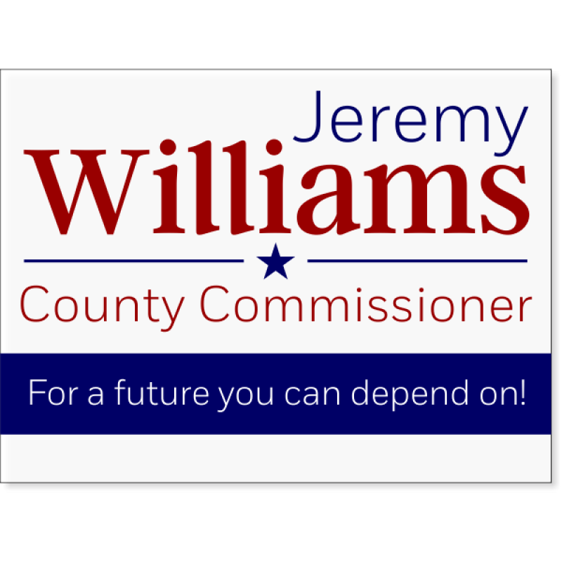 Williams Election Yard Sign | 18" x 24"