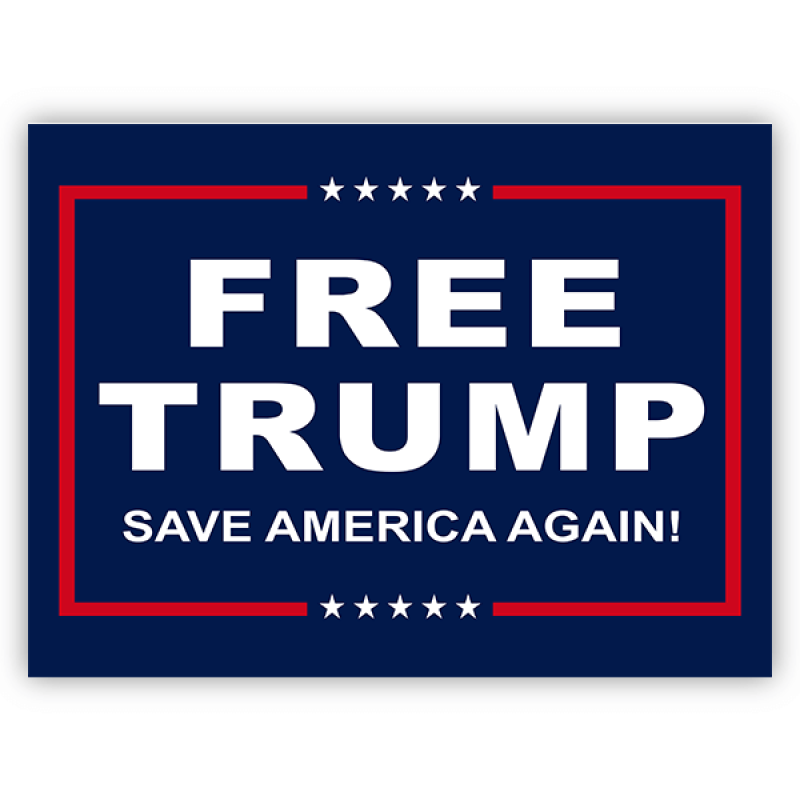 Free Trump Yard Sign