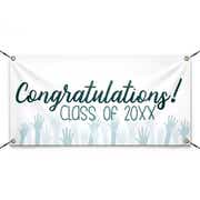 Congratulations Cheers 3" x 6" Graduation Banner