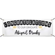 Congrats to Our Graduate 2'x 6' Custom Graduation Banner