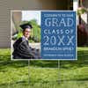 Congrats to our grad graduation yard sign in front yard