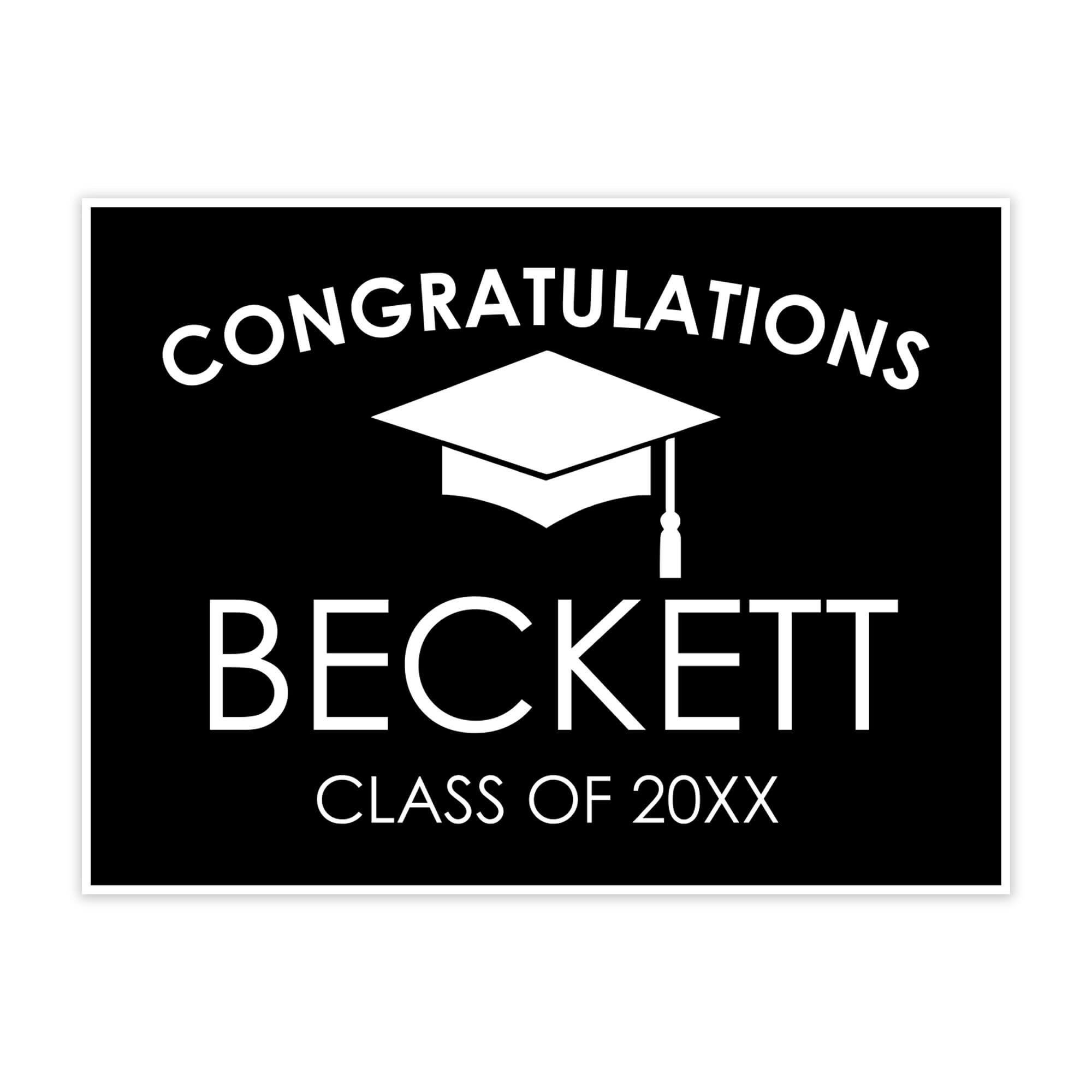 Congratulations Grad Cap | Graduation Yard Sign - CustomSigns.com