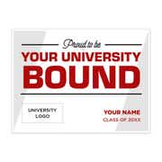 Proud to Be College Bound Graduation Yard Sign