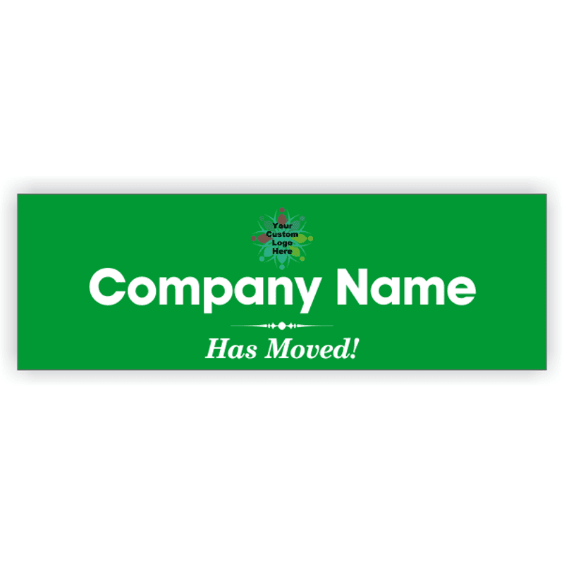 We've Moved Vinyl Banner - 2' x 6'