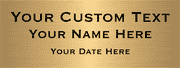 Custom Three Lines 3" x 8" Brass Plates