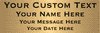 Extra Large 4 Line Custom Brass Sign