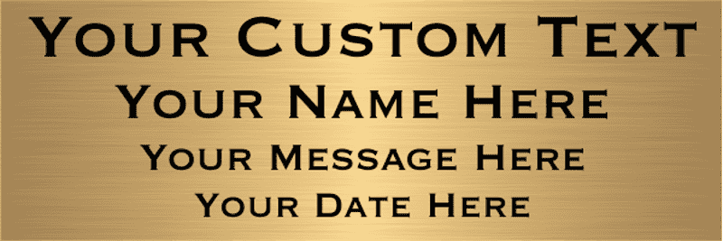 Extra Large 4 Line Custom Brass Sign