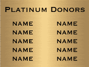 Custom 10 Names 6" x 8" Brass Plates