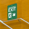 Mounted Vertical Down Right Arrow Emergency Exit Sign