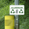 Mounted Horizontal Aluminum Recycling Sign