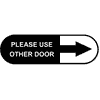 Please Use Other Door Oval Contour Cut Decal  3" x 10"