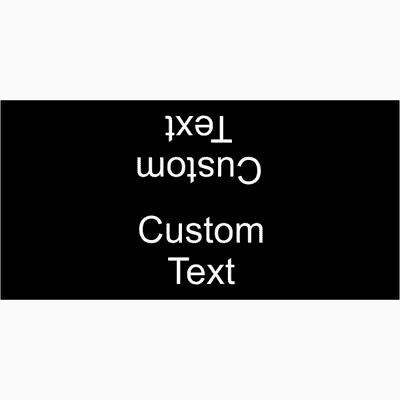 Custom Text 2" x 8" Tent Sign - alternate view