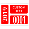 Clear Static Cling Parking Label | Design 101