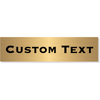 Single Line Custom Text Brass Plate | 2" x 8"