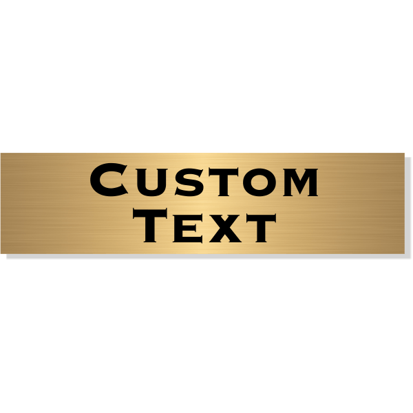 12 Name Brass Plates Custom Signs