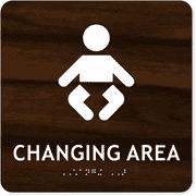 Changing Area Icon 8" x 8" ADA Sign