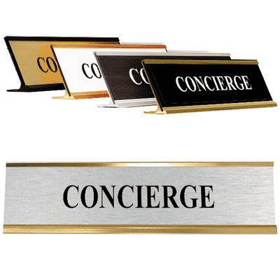 Concierge Desk Plate | 2" x 8"