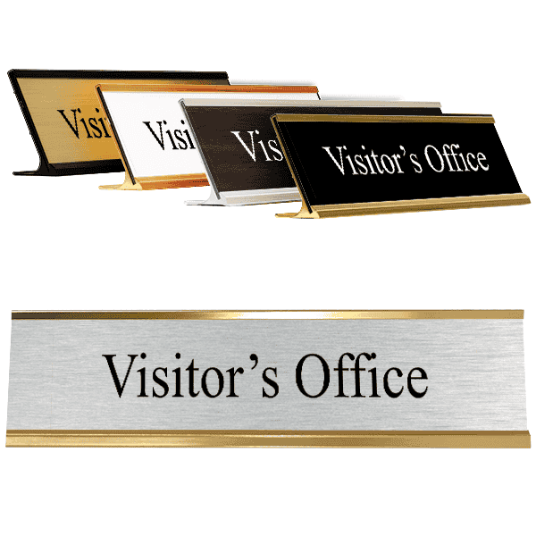 Visitor's Office 2" x 8" Desk Plate