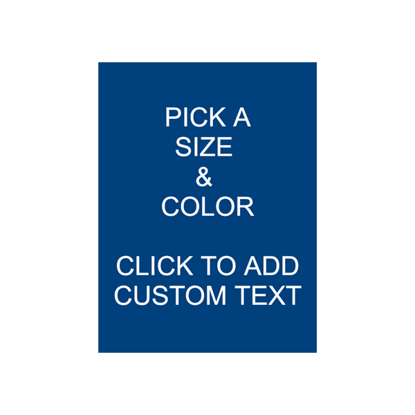 Medium Engraved Plastic Sign, Vertical, Pick a Size - Custom Signs
