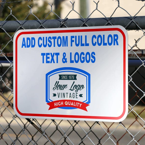 Custom Full Color Aluminum Horizontal Sign
