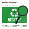Information about the weather resistance of engraved plastic signs