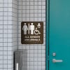 Brown ADA Restroom Sign