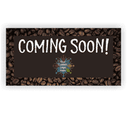 Coming Soon 3' x 6' Coffee Banner