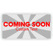 Coming Soon 3' x 6' Date Banner