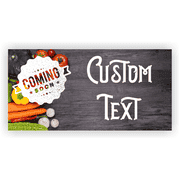 Coming Soon 3' x 6' Farmer's Market Banner 